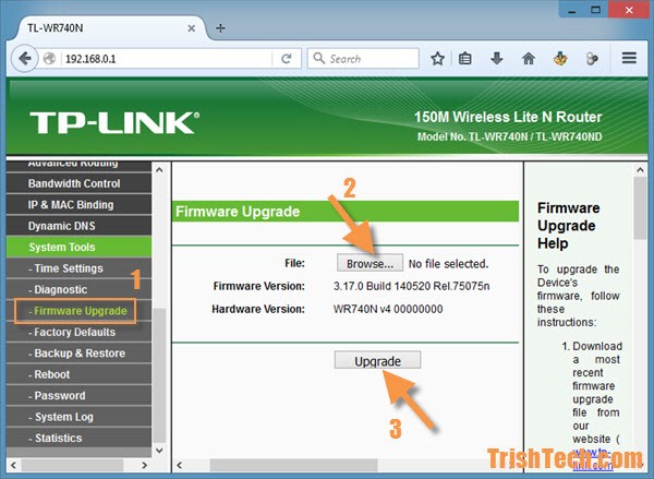 tplink router firmware update